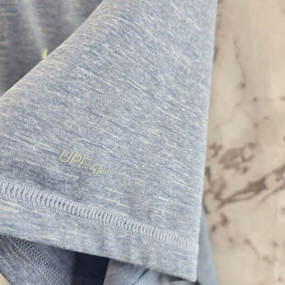 Nike Shirt Mens Large Dri Fit Light Blue Tech Short Sleeve Active UPF 40 - Picture 9 of 11